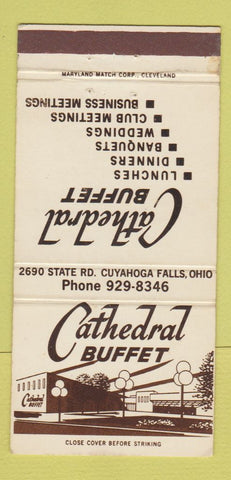 Matchbook Cover - Cathedral Buffet Cuyahoga Falls OH 30 Strike