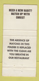 Matchbook Cover - Cathedral Buffet Cuyahoga Falls OH 30 Strike