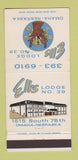 Matchbook Cover - Elks Lodge Omaha NE 30 Strike