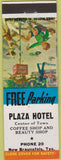 Matchbook Cover - Plaza Hotel New Braunsfels TX