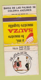 Matchbook Cover - Sauza Tequila Colonia Anzures WORN 30 Strike