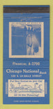 Matchbook Cover - Chicago National Bank IL 30 Strike
