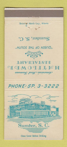Matchbook Cover - Mayflower Restaurant Sumter SC  30 Strike