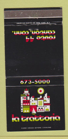 Matchbook Cover - La Trattoria Canton CT Italian restaurant 30 Strike
