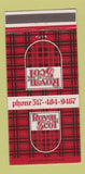 Matchbook Cover - Royal Scot Bowling Brunswick Lansing MI 30 Strike