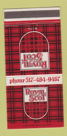 Matchbook Cover - Royal Scot Bowling Brunswick Lansing MI 30 Strike