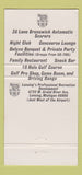 Matchbook Cover - Royal Scot Bowling Brunswick Lansing MI 30 Strike