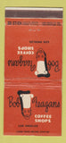 Matchbook Cover - Bob Feagans Coffee Shops Los Angeles CA 30 Stick