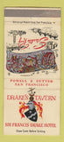 Matchbook Cover - Sir Francis Drake Hotel San Francisco CA 30 Strike
