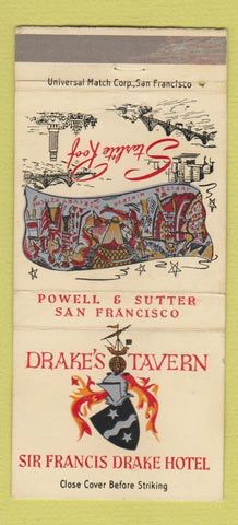 Matchbook Cover - Sir Francis Drake Hotel San Francisco CA 30 Strike