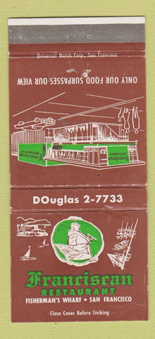 Matchbook Cover - Franciscan Restaurant San Francisco CA WEAR 30 Strike