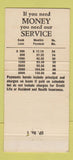 Matchbook Cover - Commerce Finance Corp Charleston IL 30 Strike
