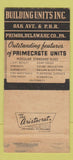 Matchbook Cover - Primerete Concrete Block Primos Delaware County PA 30 Strike
