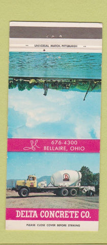 Matchbook Cover - Delta Concrete Bellaire OH 30 Strike