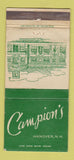 Matchbook Cover - Campion's Hanover NH WEAR 30 Strike