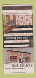 Matchbook Cover - Karl Ratzsch's Restaurant Milwaukee WI 30 Strike