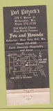 Matchbook Cover - Karl Ratzsch's Restaurant Milwaukee WI 30 Strike