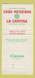 Matchbook Cover - Casa Mexicana Seattle WA 30 Strike