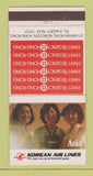 Matchbook Cover - Korean Airlines Hyatt Regency Hong Kong girlie 30 Strike
