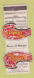 Matchbook Cover - Embers Restaurant Chicago IL Contour WEAR