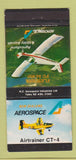 Matchbook Cover - Fletcher FU 24-950 Airplane New Zealand 30 Strike