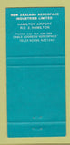 Matchbook Cover - Fletcher FU 24-950 Airplane New Zealand 30 Strike
