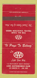Matchbook Cover - Lodi Automobile Club AAA Lodi OH 30 Strike