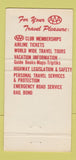 Matchbook Cover - Lodi Automobile Club AAA Lodi OH 30 Strike