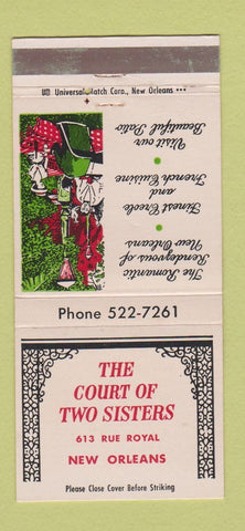 Matchbook Cover - Court of Two Sisters New Orleans LA 30 Strike