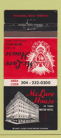 Matchbook Cover - McLure House Wheeling WV 30 Strike
