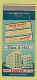 Matchbook Cover - Hotel Eugene OR 30 Strike