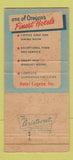 Matchbook Cover - Hotel Eugene OR 30 Strike