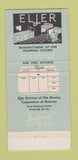 Matchbook Cover - Eljer Plumbing Supply AJ Davis Portland OR girlie 30 Strike