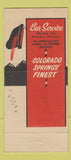 Matchbook Cover - Swiss Chalet Restaurant Colorado Springs 30 Stick