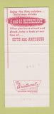 Matchbook Cover - 6 and 40 Restaurant Idaho Springs Colorado 30 Strike