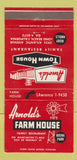 Matchbook Cover - Arnold's Farm House Buena Park CA Long Beach 30 Strike