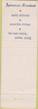 Matchbook Cover - American Standard Pluming Heating Burlington VT girlie
