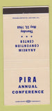 Matchbook Cover - Pira Conference Anaheim CA 1968 30 Strike
