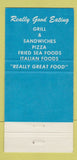 Matchbook Cover - Tobie's Drive In Saco ME 30 Strike