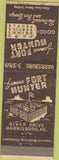 Matchbook Cover - Fort Hunter Harrisburg PA