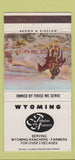 Matchbook Cover - Wyoming Production Credit Association WY 30 Strike