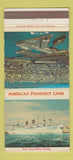 Matchbook Cover - American President Lines Cruise 30 Strike
