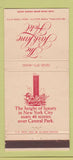 Matchbook Cover - Park Lane Hotel New York City WEAR 30 Strike