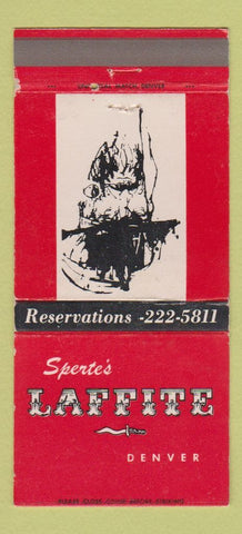 Matchbook Cover - Sperte's Laffite Denver Colorado 30 Strike
