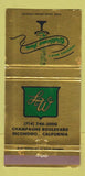 Matchbook Cover - Lawrence Welk's Welkome Inn Escondido CA 30 Strike