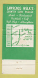 Matchbook Cover - Lawrence Welk's Welkome Inn Escondido CA 30 Strike