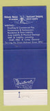 Matchbook Cover - Barr Edward Insurance Hysham MT Milbank Mutual 30 Strike
