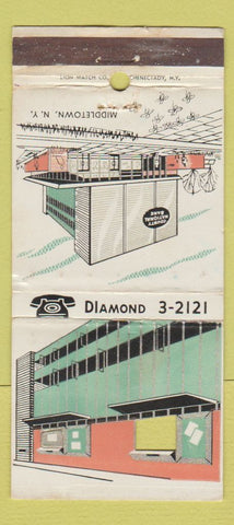 Matchbook Cover - County National Bank Middletown NY WORN 30 Strike