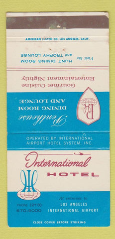 Matchbook Cover - International Hotel Los Angeles CA Airport WEAR 30 Strike