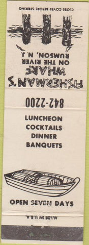 Matchbook Cover - Fisherman's Wharf Rumson NJ